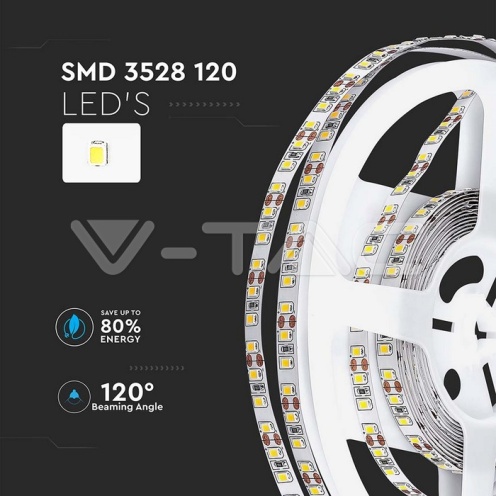 LED Лента SMD3528 - 120/1 6400 IP20 - изглед 7