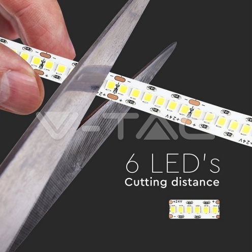 LED Лента SAMSUNG ЧИП 2835 240/1 24V IP20 6000K - изглед 6