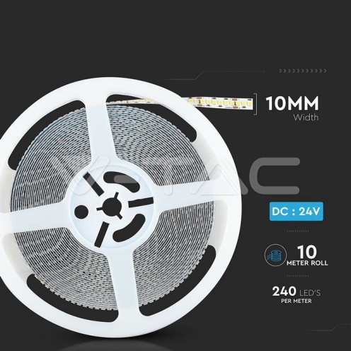 LED Лента SAMSUNG ЧИП 2835 240/1 24V IP20 6000K - изглед 10