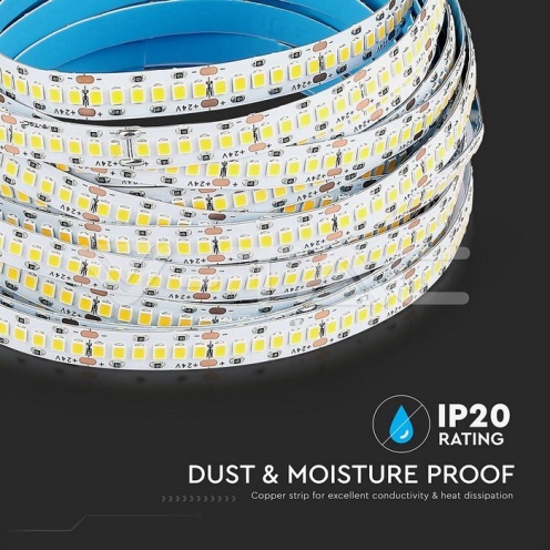 LED Лента SAMSUNG ЧИП 2835 240/1 24V IP20 6000K - изглед 9