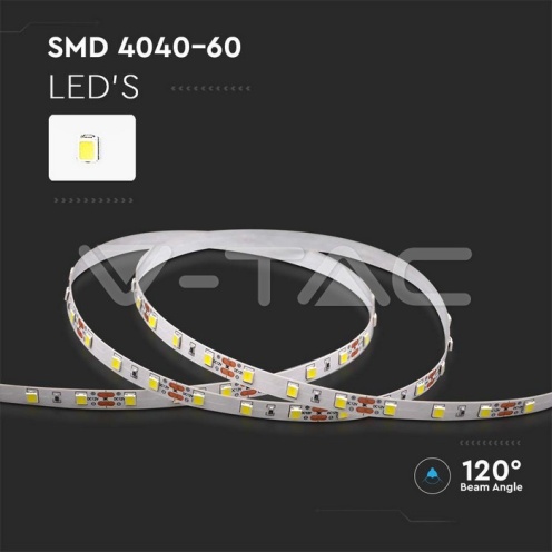 LED Лента 4040 - 60/1 12V 4000K IP20 - изглед 6