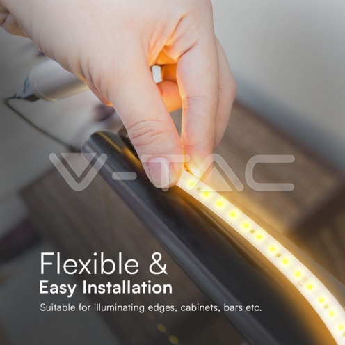 LED лента сет 10W 2835 121 4000K 10м/Сет 220V - изглед 4