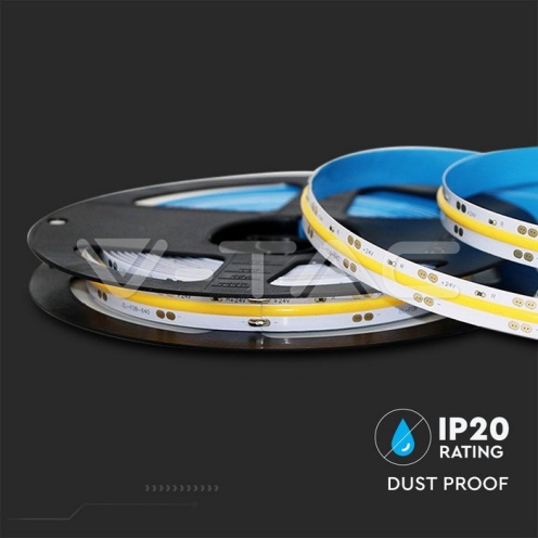 LED COB Лента 24V IP20 6000K 512 Leds 12W/m_new - изглед 6