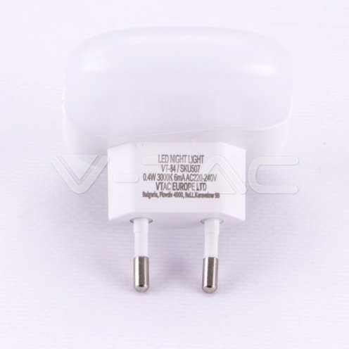 LED Нощна Лампа За Контакт С USB Квадрат 4000K - изглед 2 - rZ commerce LED Нощна Лампа За Контакт С USB Квадрат 4000K - изглед 2