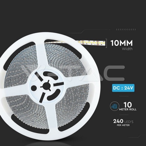 LED Лента SAMSUNG ЧИП 2835 240/1 24V IP20 4000K - изглед 10