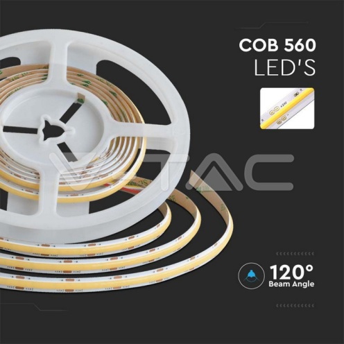LED Лента SMD 2835 COB Двойно PCB 8мм 3в1 18W/м. - изглед 2