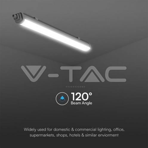 LED Влагозащитено тяло 36W SAMSUNG Чип GT Серия 1200mm 6400K 120lm - изглед 6 - rZ commerce LED Влагозащитено тяло 36W SAMSUNG Чип GT Серия 1200mm 6400K 120lm - изглед 6