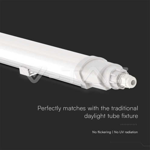 LED Влагозащитено тяло L-Серия 600mm 18W 6500K - изглед 3