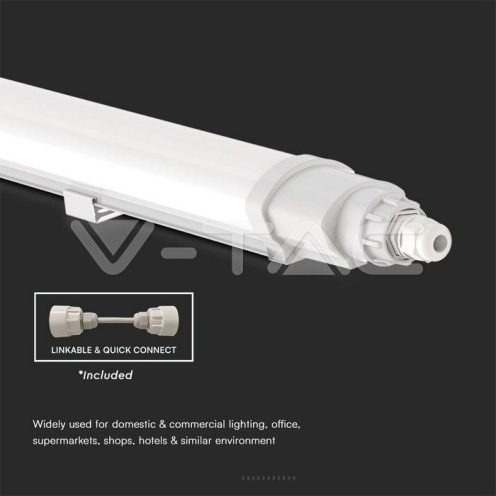 LED Влагозащитено тяло L-Серия 600mm 18W 6500K - изглед 7