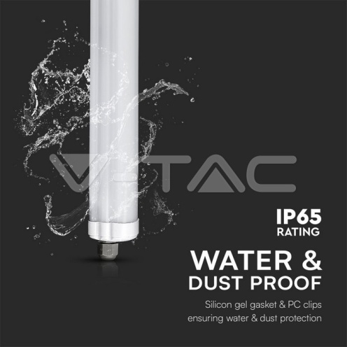 LED Влагозащитено тяло AL/PC G-Серия 1500mm 48W 4000K 120LM/W - изглед 11