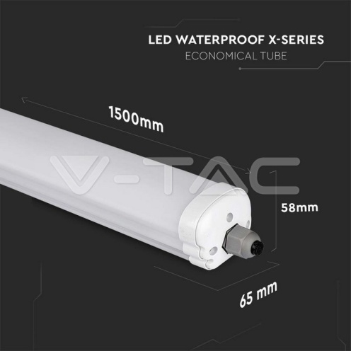 LED Влагозащитено тяло X-Серия 1500mm 32W 4000K 160LM/W - изглед 10