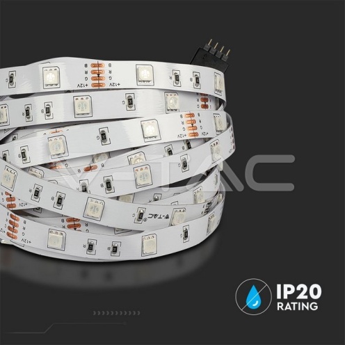 LED Strip RGB Set SMD5050 300LED 2x5M With Remote + Adaptor - изглед 12