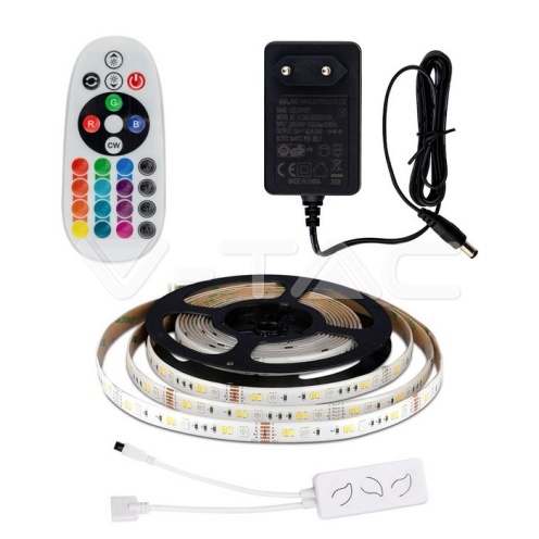LED Лента - 28W 5050/54 RGB+3in1 IP65 СЕТ SMART - изглед 13