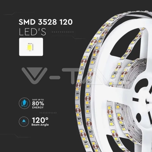 LED Лента SMD3528 - 120/1 3000K IP20 - изглед 5