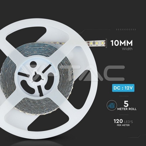 LED Лента SAMSUNG ЧИП 2835 120/1 12V IP20 6000K - изглед 2