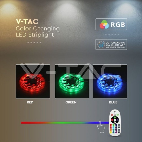 LED Лента 90Лед Сет - 13W Wifi Ip65 RGB +3IN1 - изглед 4