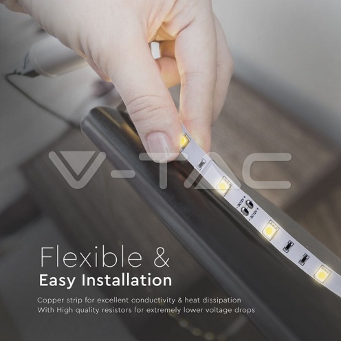 LED Лента SMD5050 30/1 3000К IP20 6W/M - изглед 4