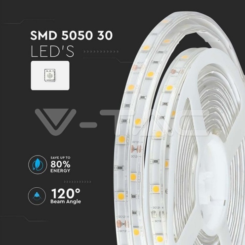LED Лента SMD5050 - 30/1 4000K IP65 - изглед 7