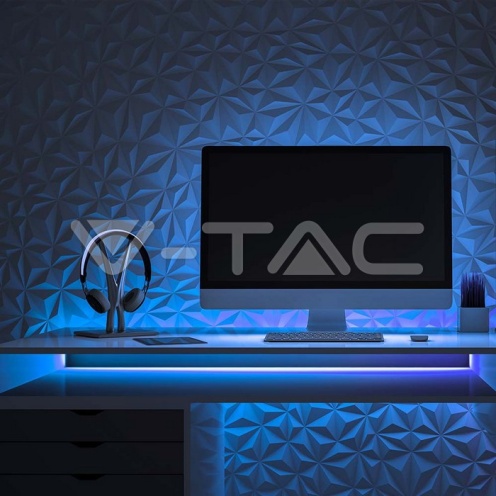 LED Лента Сет 10W 2835 121 Blue 10м/Сет 220V - изглед 8
