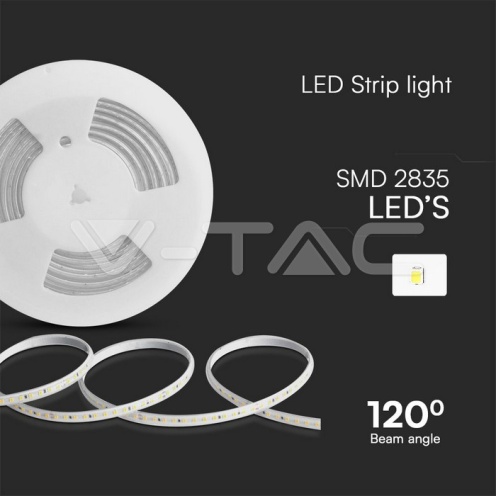LED Лента Сет 10W 2835 121 Red 10м/Сет 220V - изглед 2