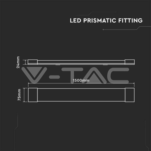 45W LED Линейно Тяло 150см 4000К - изглед 1