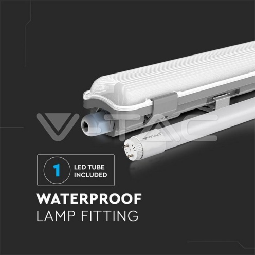 LED Влагозащитено тяло150cm 1*22W 4000K - изглед 3