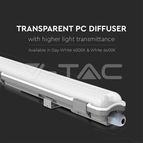 LED Влагозащитено тяло150cm 1*22W 4000K - изглед 5
