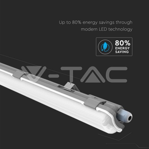 LED Влагозащитено тяло 120cm 1*18W 6400K - изглед 3