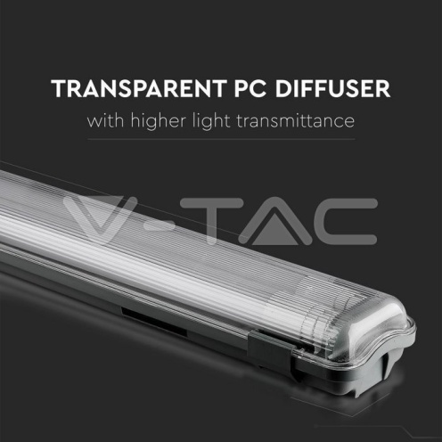 LED Влагозащитено тяло PC/PC 2x1200mm 2x18W 6400K - изглед 5 - rZ commerce LED Влагозащитено тяло PC/PC 2x1200mm 2x18W 6400K - изглед 5