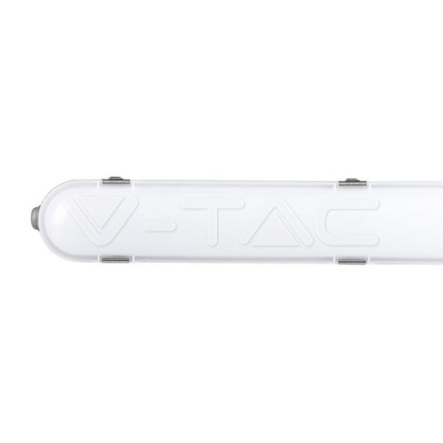 LED Влагозащитени Тяло SAMSUNG ЧИП - 150см 48W Сензор + Стоманен Клип 6400К - изглед 6