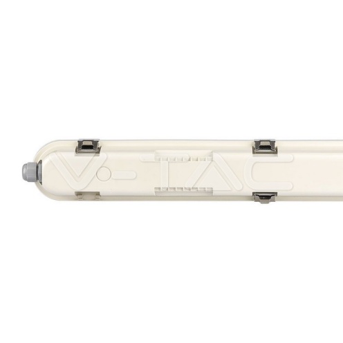 LED Влагозащитени Тяло SAMSUNG ЧИП - 150см 48W Сензор + Стоманен Клип 6400К - изглед 7