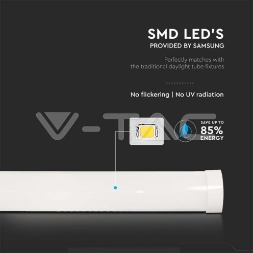 20W LED Линейно Тяло SAMSUNG ЧИП 60cм 3000K 120LM/WATT - изглед 11
