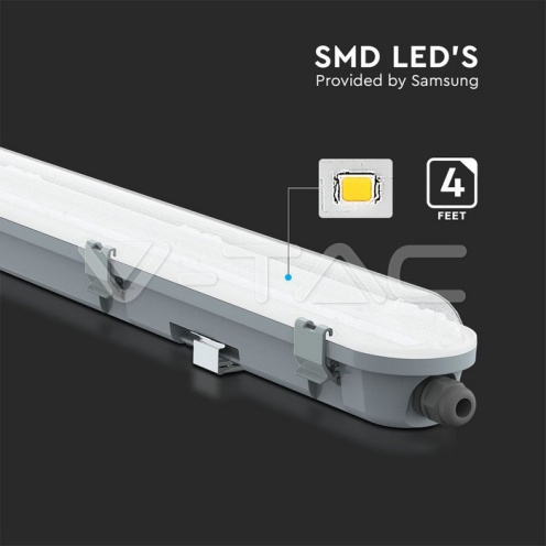 LED Влагозащитено Тяло M-Серия 1200мм 36W 4000K Mат 120LM/W - изглед 3