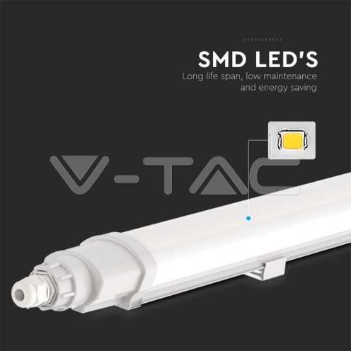 LED Влагозащитено тяло L-Серия 600mm 18W 4000K - изглед 5