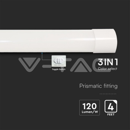 40W LED Линейно Тяло 120см 3в1 4800lm - изглед 3 - rZ commerce 40W LED Линейно Тяло 120см 3в1 4800lm - изглед 3