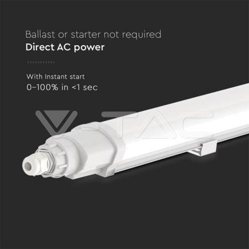 LED Влагозащитено тяло L-Серия 1500mm 48W 4500K - изглед 4