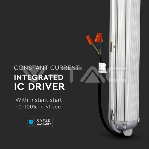 LED Влагозащитено Тяло SAMSUNG ЧИП - 120см 60W 6000K 120LM - изглед 10