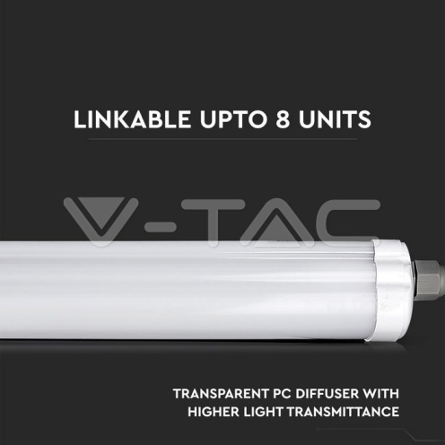 LED Влагозащитено тяло AL/PC G-Серия 1200mm 36W 4500K 120LM/W - изглед 9
