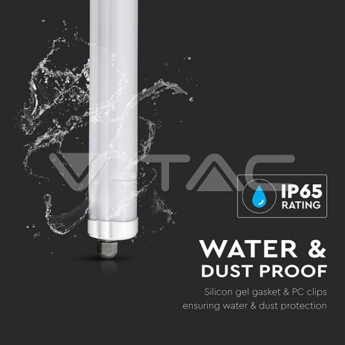 LED Влагозащитено тяло AL/PC G-Серия 1200mm 36W 4500K 120LM/W - изглед 8