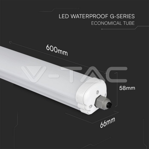 LED Влагозащитено тяло 18W 4500k SAMSUNG Чип G-Серия 600mm 2160lm - изглед 2 - rZ commerce LED Влагозащитено тяло 18W 4500k SAMSUNG Чип G-Серия 600mm 2160lm - изглед 2