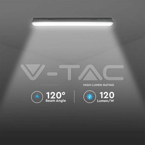 LED Влагозащитено Тяло M-Серия 1500мм 48W 4000K Mат 120LM/W - изглед 5