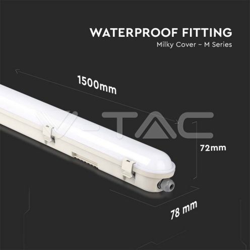 LED Влагозащитено Тяло SAMSUNG ЧИП - 150см 70W 6000K 120LM/W - изглед 8