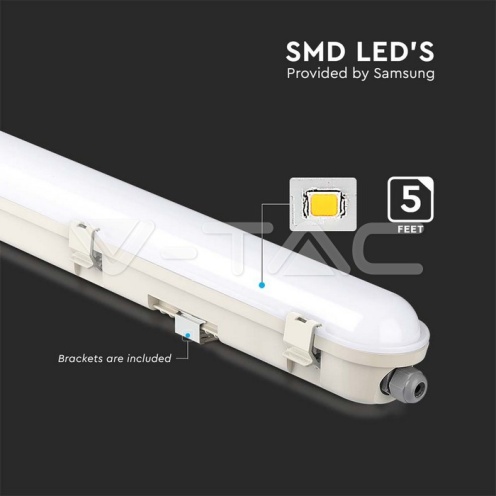 LED Влагозащитено Тяло SAMSUNG ЧИП - 150см 70W 6000K 120LM/W - изглед 2