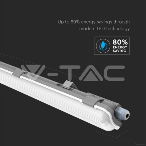 LED Влагозащитено тяло 60cm 1*10W 6400K - изглед 4