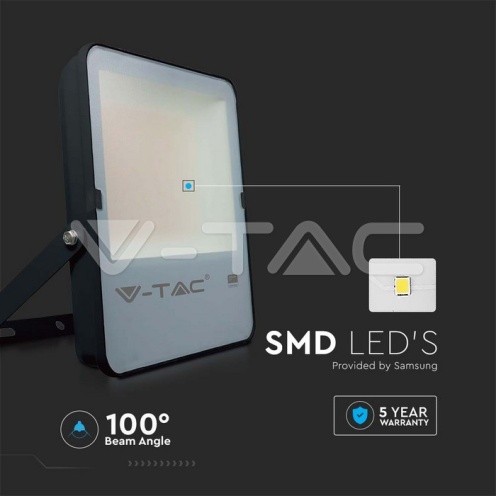 200W LED Прожектор SAMSUNG ЧИП G8 Черно Тяло 3000К 137LM/W - изглед 3 - rZ commerce 200W LED Прожектор SAMSUNG ЧИП G8 Черно Тяло 3000К 137LM/W - изглед 3