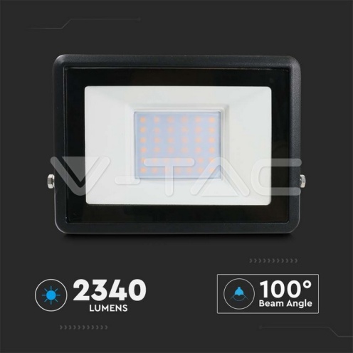 30W LED Прожектор SAMSUNG ЧИП Черно Тяло 3000К - изглед 2