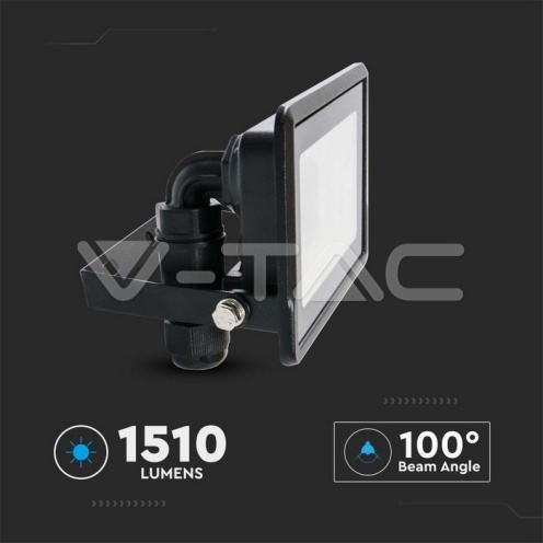20W LED Прожектор SAMSUNG ЧИП Черно Тяло 3000К - изглед 2
