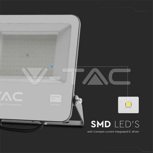 100W LED Прожектор SAMSUNG ЧИП SMD Черно Тяло 6400К - изглед 2 - rZ commerce 100W LED Прожектор SAMSUNG ЧИП SMD Черно Тяло 6400К - изглед 2