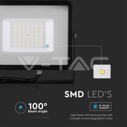 50W LED Прожектор SAMSUNG ЧИП SMD G2 Черно Тяло 3000К - изглед 12 - rZ commerce 50W LED Прожектор SAMSUNG ЧИП SMD G2 Черно Тяло 3000К - изглед 12