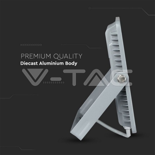 100W LED Прожектор SAMSUNG ЧИП G2 SMD Сиво Тяло 4000К - изглед 3